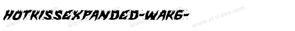 HotKissExpanded-waK6字体转换 HotKissExpanded-waK6字体转换