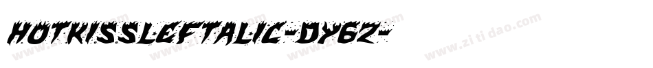 HotKissLeftalic-dY6Z字体转换