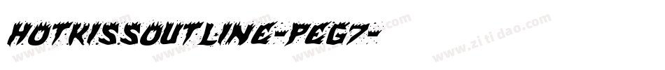 HotKissOutline-Peg7字体转换