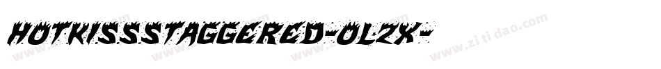 HotKissStaggered-oLzx字体转换