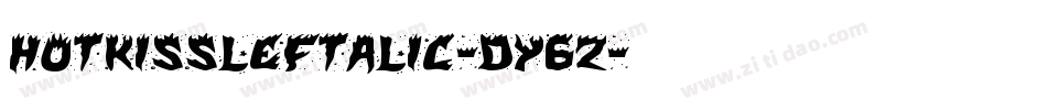 HotKissLeftalic-dY6Z字体转换