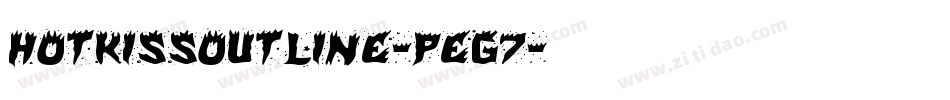 HotKissOutline-Peg7字体转换