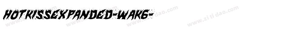 HotKissExpanded-waK6字体转换 HotKissExpanded-waK6字体转换