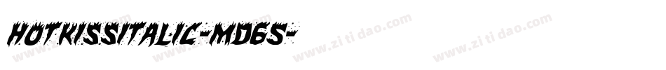 HotKissItalic-md65字体转换 HotKissItalic-md65字体转换