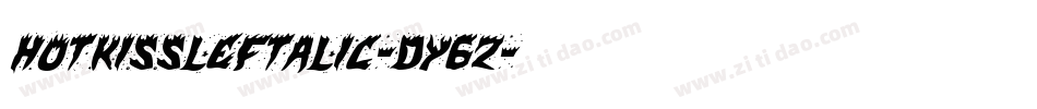 HotKissLeftalic-dY6Z字体转换