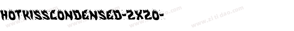 HotKissCondensed-2x2o字体转换