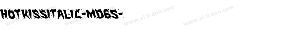 HotKissItalic-md65字体转换 HotKissItalic-md65字体转换
