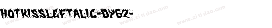 HotKissLeftalic-dY6Z字体转换