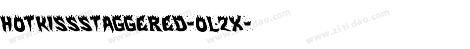 HotKissStaggered-oLzx字体转换
