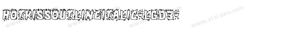 HotKissOutlineItalic-Lgd3字体转换