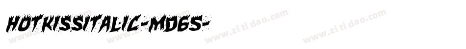 HotKissItalic-md65字体转换 HotKissItalic-md65字体转换