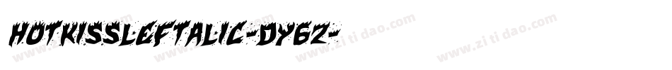 HotKissLeftalic-dY6Z字体转换