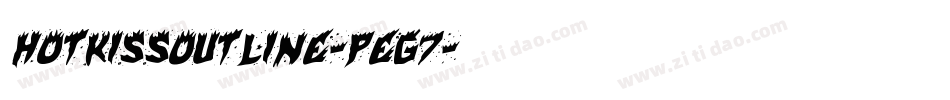 HotKissOutline-Peg7字体转换
