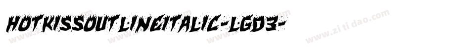 HotKissOutlineItalic-Lgd3字体转换