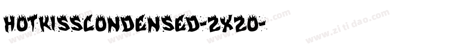 HotKissCondensed-2x2o字体转换