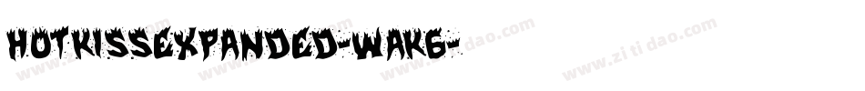 HotKissExpanded-waK6字体转换 HotKissExpanded-waK6字体转换