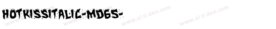 HotKissItalic-md65字体转换 HotKissItalic-md65字体转换