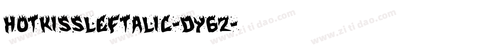HotKissLeftalic-dY6Z字体转换