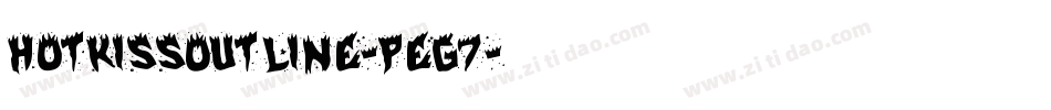 HotKissOutline-Peg7字体转换