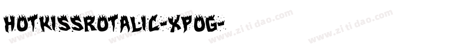HotKissRotalic-XpOG字体转换 HotKissRotalic-XpOG字体转换