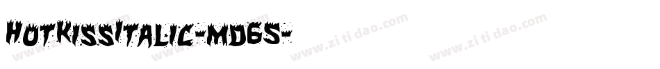 HotKissItalic-md65字体转换 HotKissItalic-md65字体转换