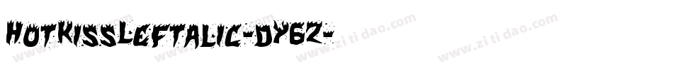 HotKissLeftalic-dY6Z字体转换