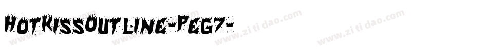 HotKissOutline-Peg7字体转换