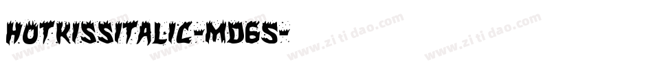 HotKissItalic-md65字体转换 HotKissItalic-md65字体转换