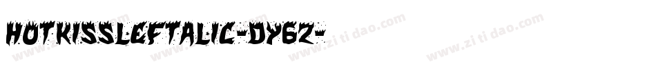 HotKissLeftalic-dY6Z字体转换
