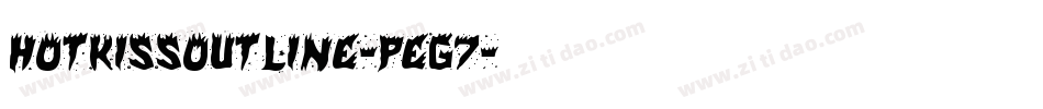 HotKissOutline-Peg7字体转换