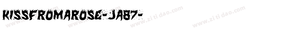 KissFromARose-jA87字体转换