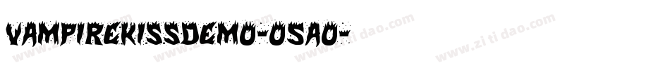 VampireKissDemo-O5aO字体转换