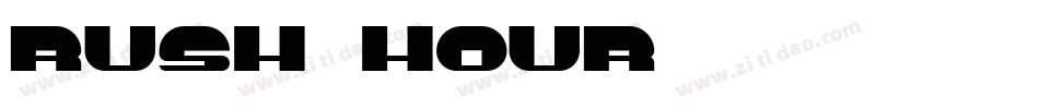 Rush-hour字体转换