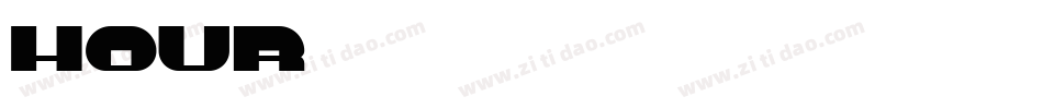 hour字体转换