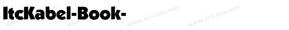 ItcKabel-Book字体转换