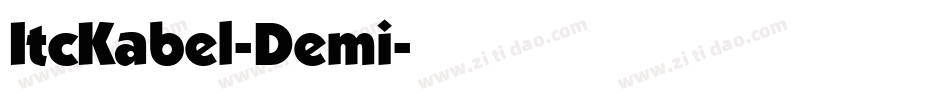 ItcKabel-Demi字体转换