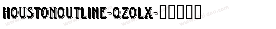 HoustonOutline-qZoLx字体转换