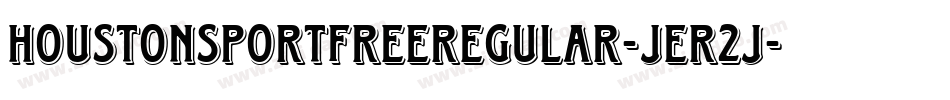 HoustonSportFreeRegular-jEr2j字体转换