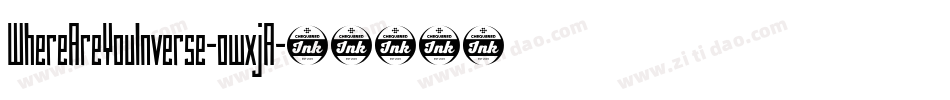 WhereAreYouInverse-owxjA字体转换