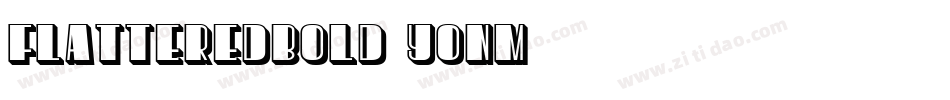 FlatteredBold-yonM字体转换