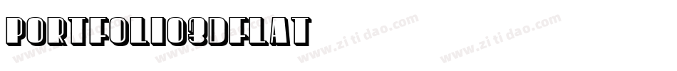 Portfolio3DFlat字体转换