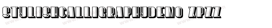 StylishCalligraphyDemo-XPZZ字体转换