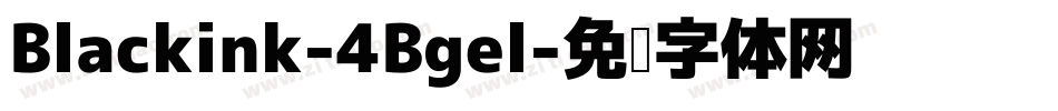 Blackink-4Bgel字体转换