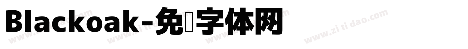 Blackoak字体转换