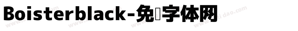 Boisterblack字体转换
