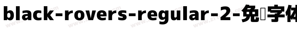 black-rovers-regular-2字体转换