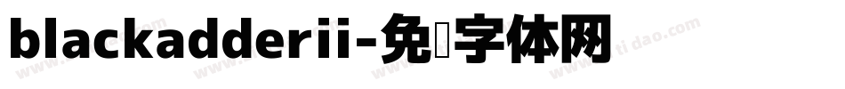 blackadderii字体转换