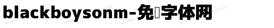 blackboysonm字体转换