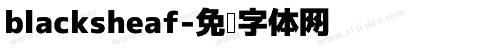 blacksheaf字体转换