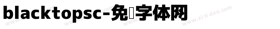 blacktopsc字体转换